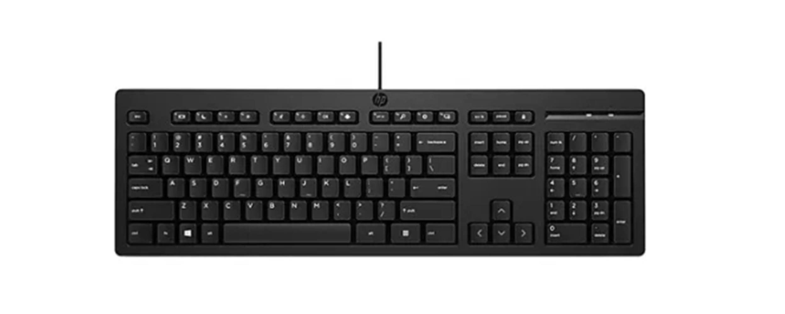 Hp 125 266C9AA Usb Kablolu Klavye Siyah