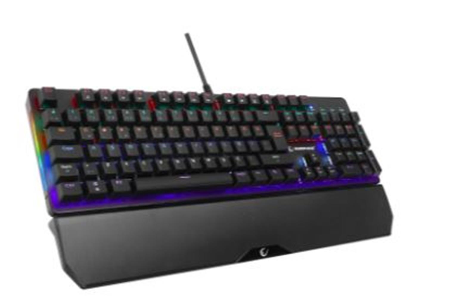 Rampage KB-R86 Umbra Siyah Usb Rainbow Aydınlatmalı Blue Switch Mekanik Gaming Oyuncu Klavye