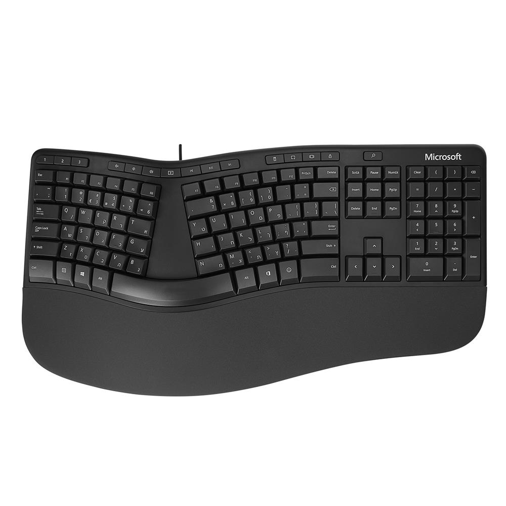 Microsoft Business Ergonomic Kablolu Klavye Hebrew Layout (LXN-00016)