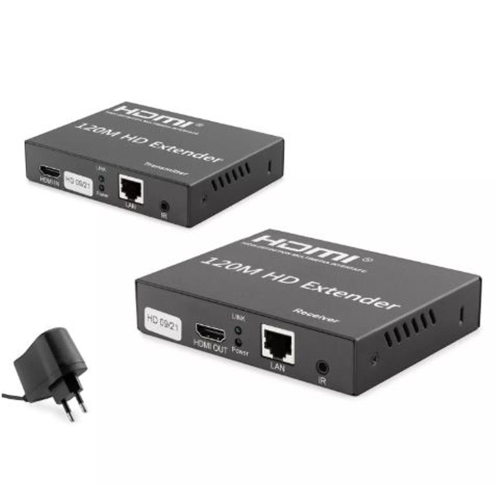 Hadron Hdx1348 120M Hdmi Extender 3840 x 2160 @30Hz 4K Siyah