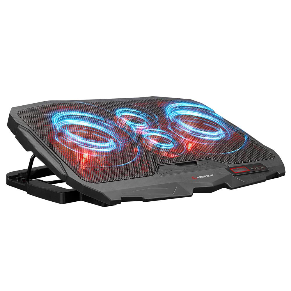 Addison Rampage AD-RC4 COLDBREEZE Kırmızı Ledli Işıklı Fan 15’’-17’’ Notebook Soğutucu Stand