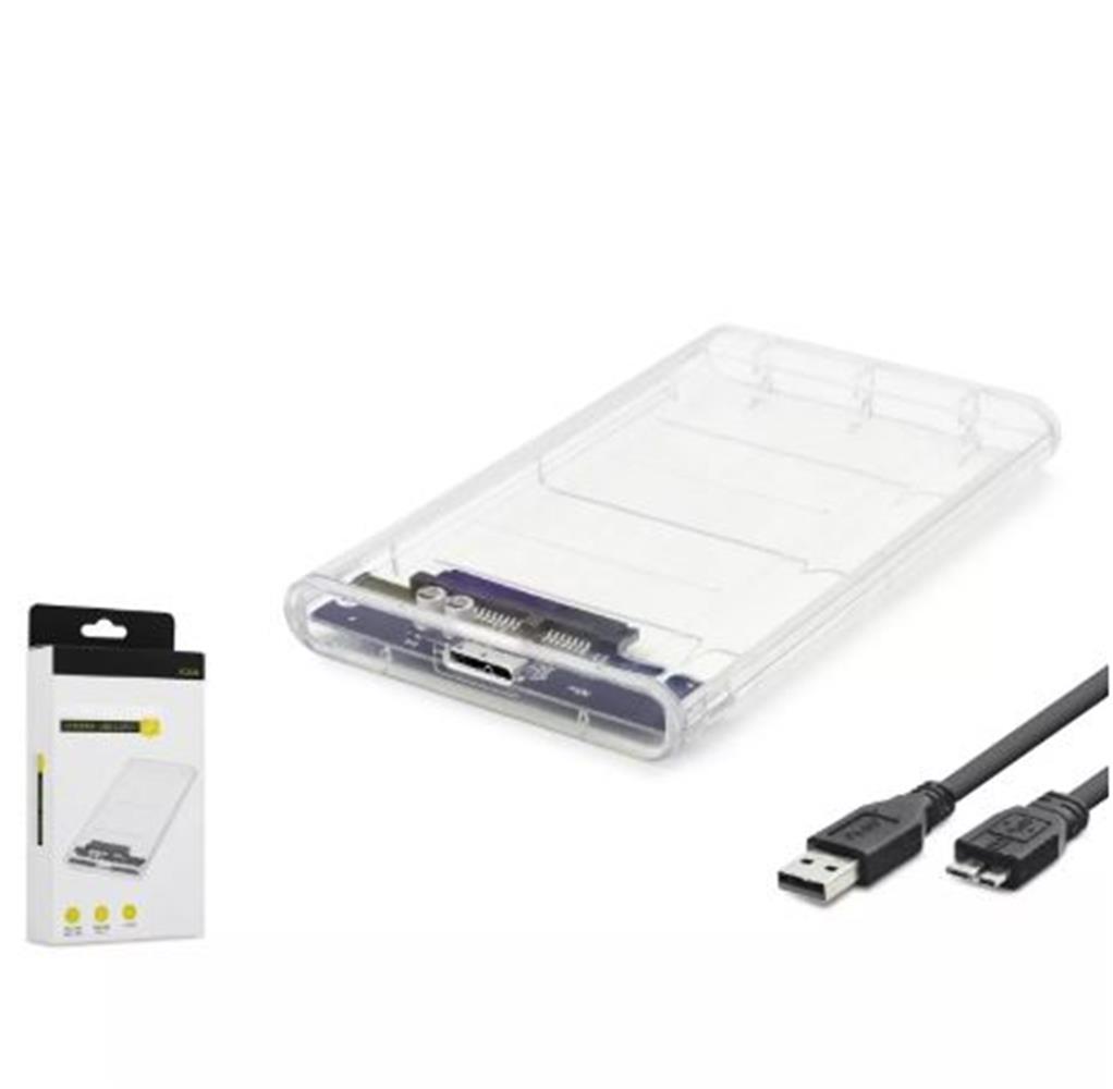 Hadron HDX1760 Hdd Kutu Usb3.0 Plastik Kasa 2.5’’ Transparent