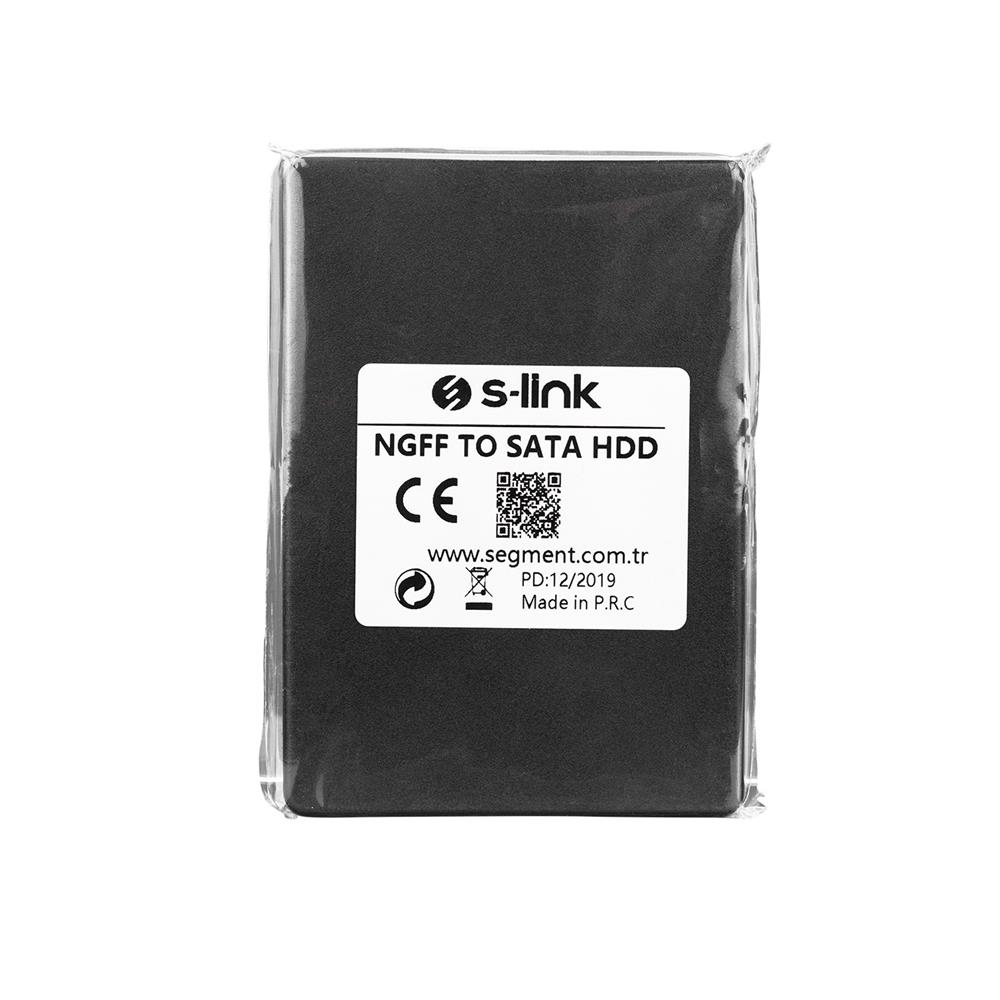 S-link NGFF TO SATA Harici 2.5’’ Siyah Hdd Kutusu