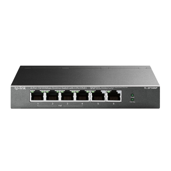 Tp-Link%20TL-SF1006P%205%20Port%204%20Port%20Poe+%2010-100%20Mbps%202%20Port%20Uplink%20Switch%20Çelik%20Kasa