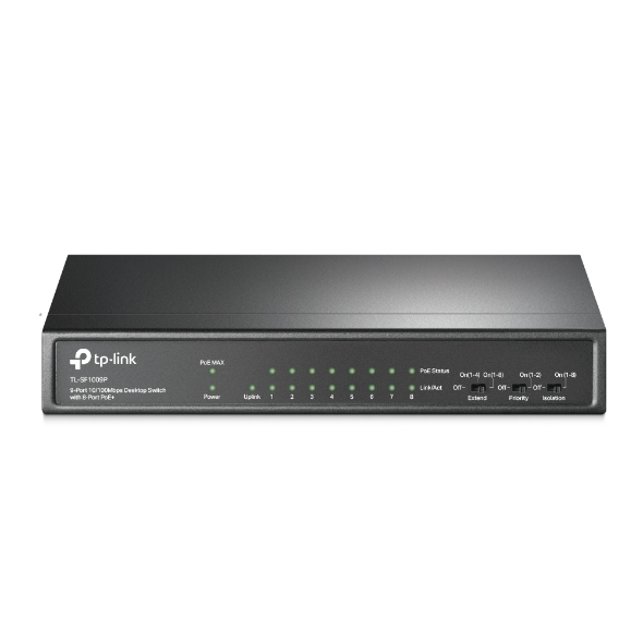 Tp-Link%20TL-SF1009P%208%20Port%20Poe+%2010-100%20Mbps%20Switch%20Çelik%20Kasa