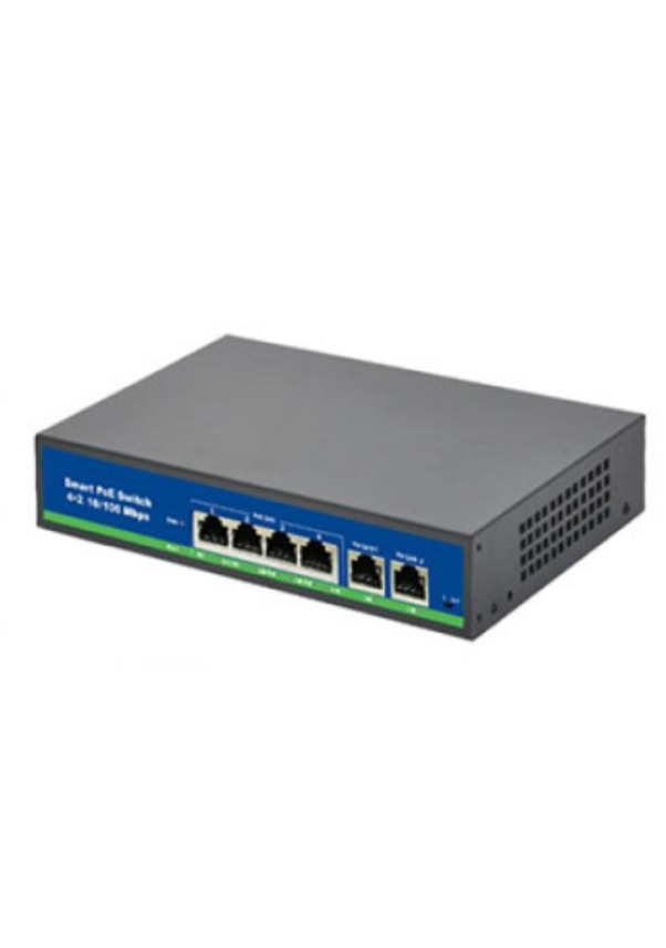 ISEE%20ISS-1006P%204%20Port%20Poe+%2010-100%20Mbps%202%20Port%2010-100%20Uplink%20Switch%2078W
