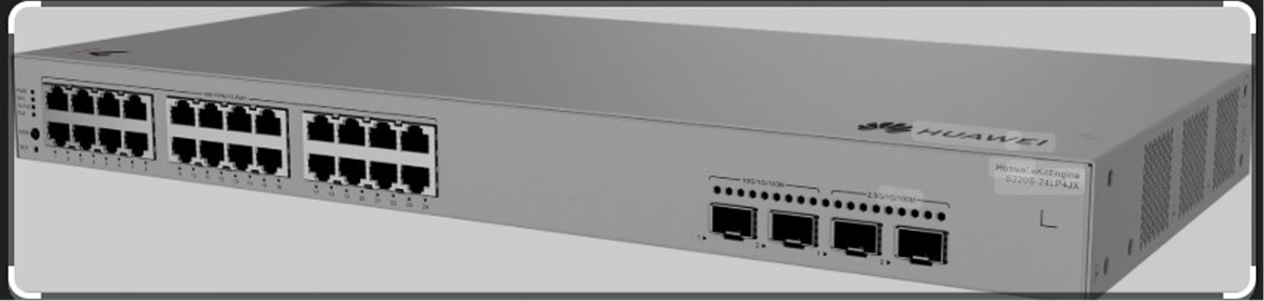 Huawei Ekitengine S220S-24LP4JX 24GE Poe+ 195W 2x 2,5g + 2x 10G Sfp L2 Yönetilebilir Switch