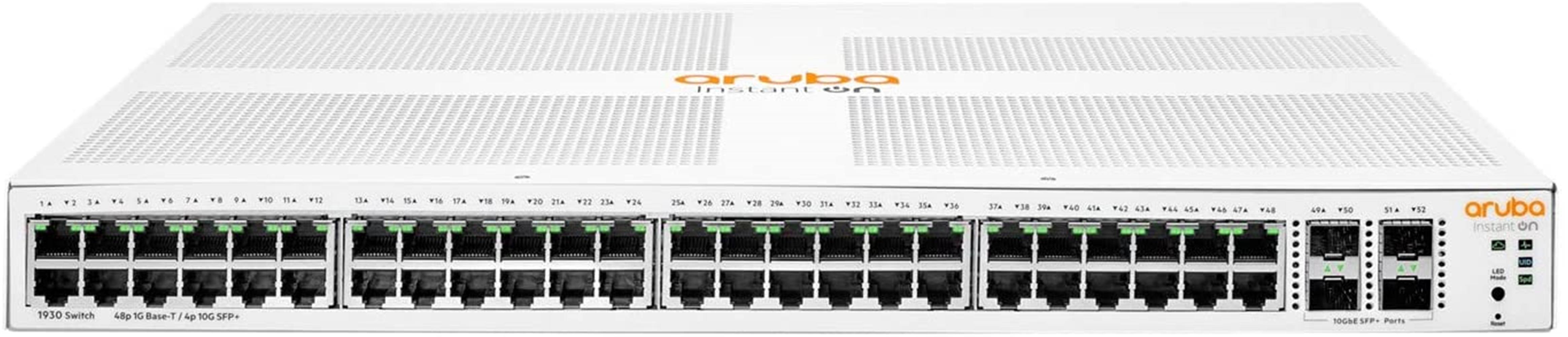 HP Aruba ION JL686B 1930 48 Port Gigabit+4x10Gb Sfp Yönetilebilir L2+ Rackomunt 370w Poe Switch