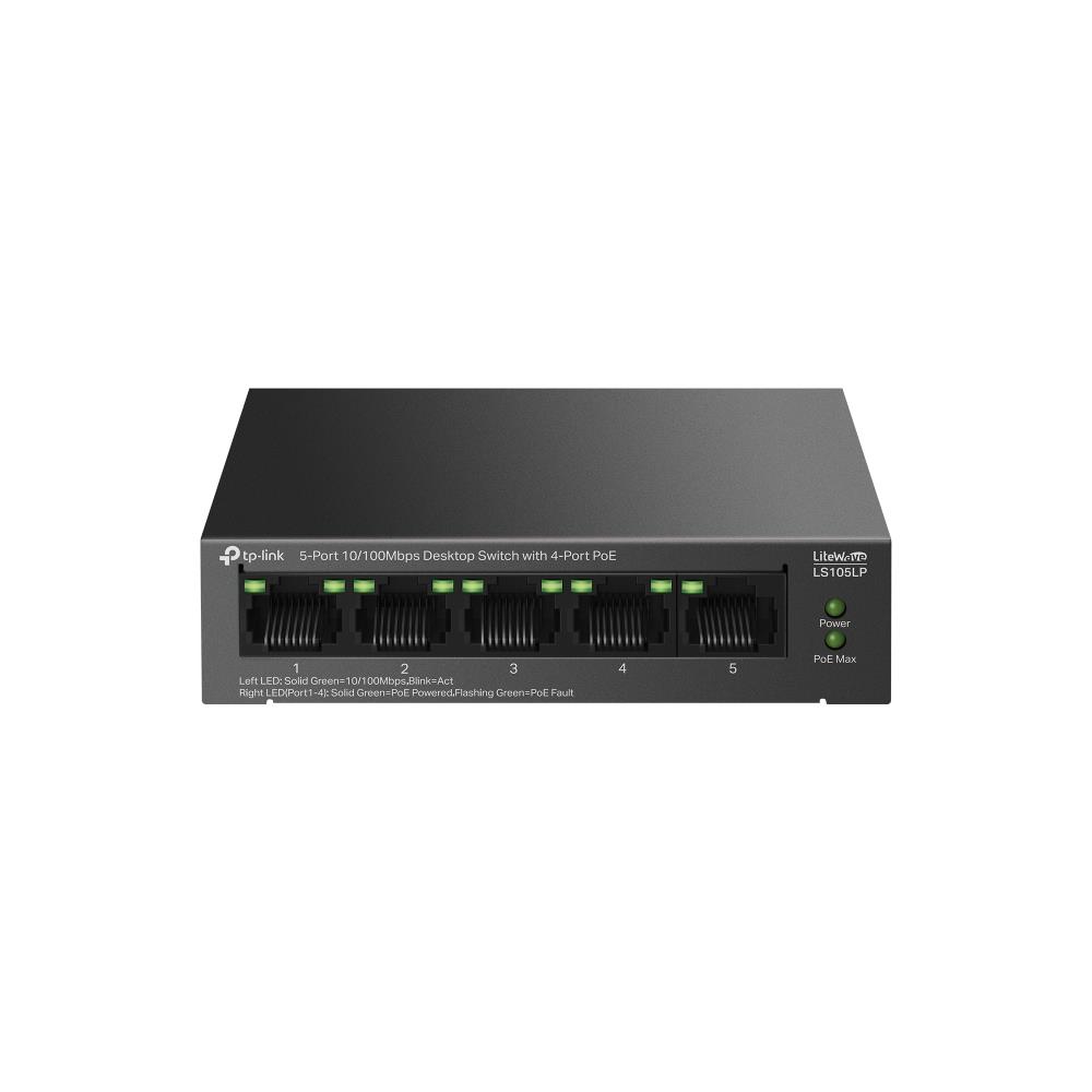 Tp-Link LS105LP 4 Port Poe+ 10/100Mbps Switch Metal Kasa