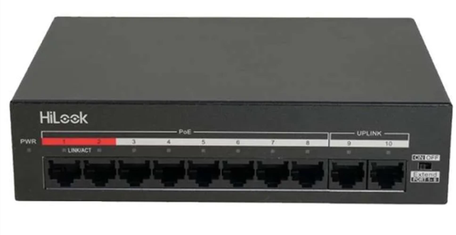 Hilook NS-0110MP-60 8 Port PoE 60W +2 Port Megabit Uplink Switch