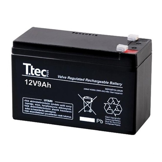 Ttec 12V 9Ah Bakımsız Kuru Akü