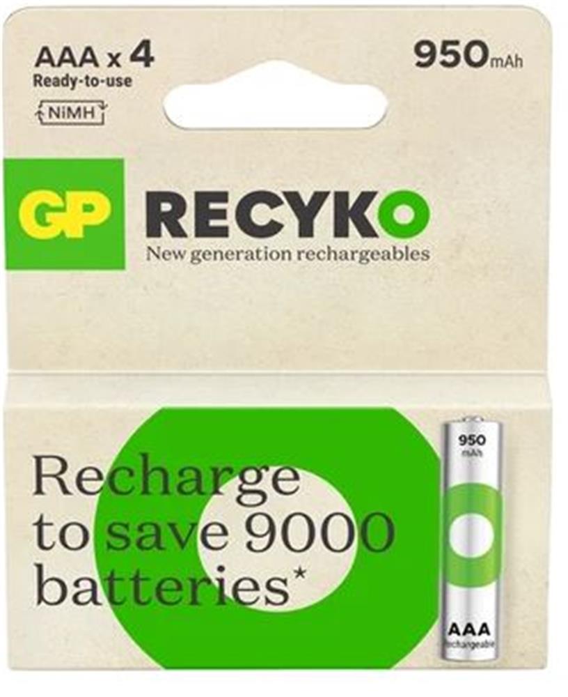 Gp GP100AAHCEMTR-4LÜ AAA 950 mAh Şarjlı İnce Kalem Pil 4’lü Paket