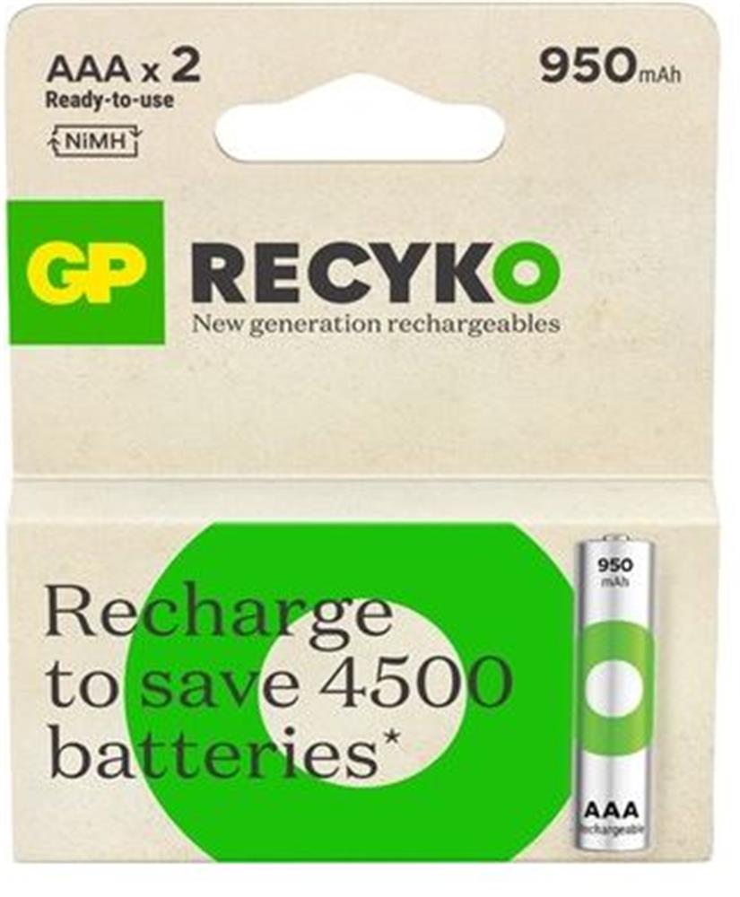 GP GP100AAHCEMTR-2GB AAA 950 mAh Şarjlı İnce Kalem Pil 2’li Paket