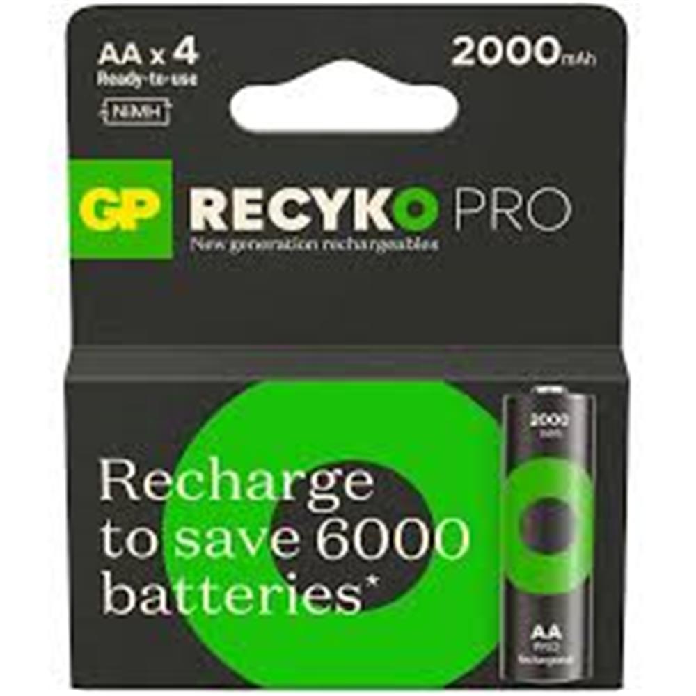 GP AA 2100 mAh Şarjlı Kalem Pil 4’lü Paket ReCyko GP210AAHCBEM-2GB4