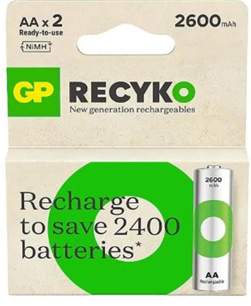 GP AA 2600 mAh Şarjlı Kalem Pil 2’li Paket GP270AAHCEMTR-2GB