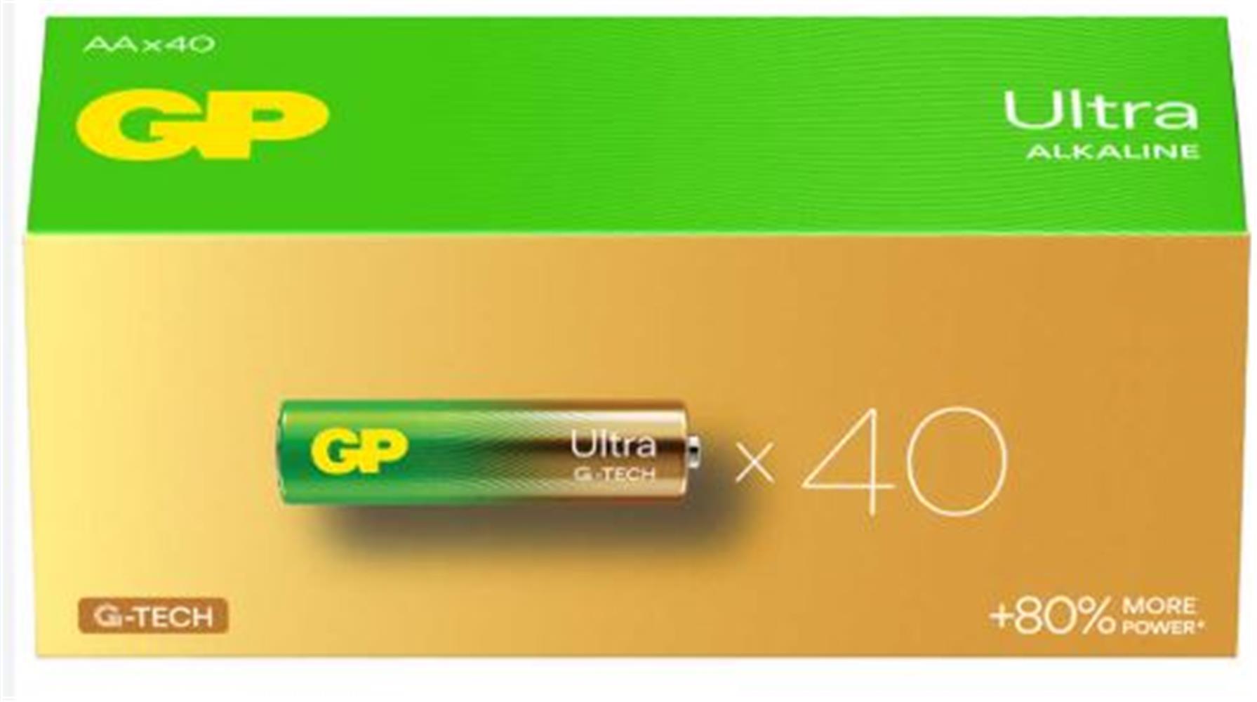 GP G-Tech LR6 AA Boy Ultra Alkalin Kalem Pil 40’lı Paket GP15AU-2B40