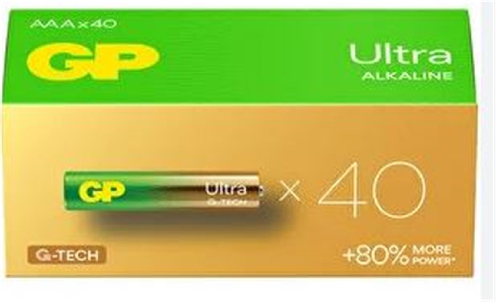 GP G-Tech LR03 AAA Boy Ultra Alkalin İnce Kalem Pil 40’lı Paket GP24AUT-2B40