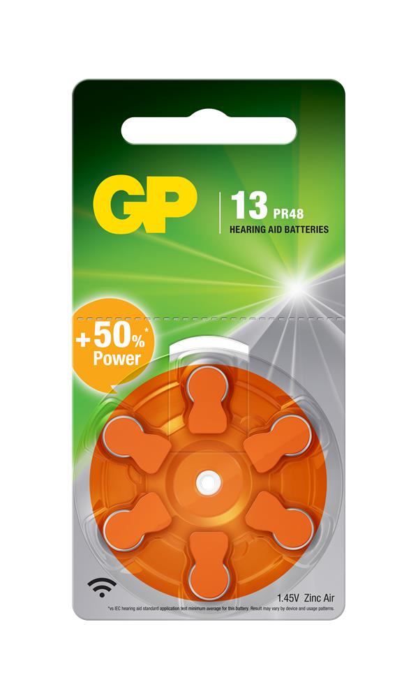 GP ZA13 1.4V Düğme Kulaklık Pili  6’lı Paket