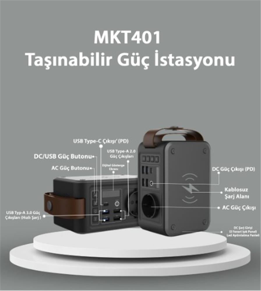 Makim MKT401 Taşınabilir Güç İstasyonu