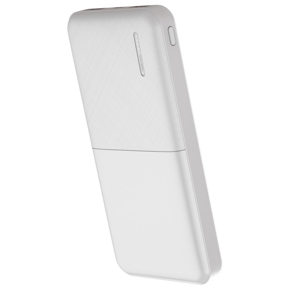 SnapMax SNP-3009 Beyaz 10.000 mah Powerbank 2x USB Çıkışlı 1 Type-C ve 1 Micro Girişli
