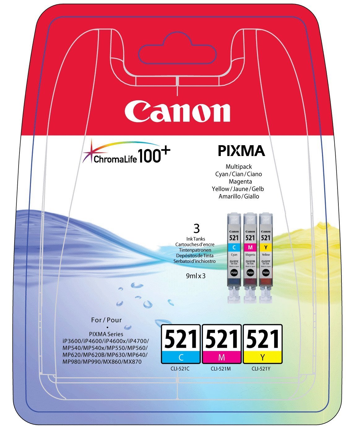 Canon%20CLI-521%20Mavi%20Kırmızı%20Sarı%203’lü%20Multipack%20Mürekkep%20Kartuş