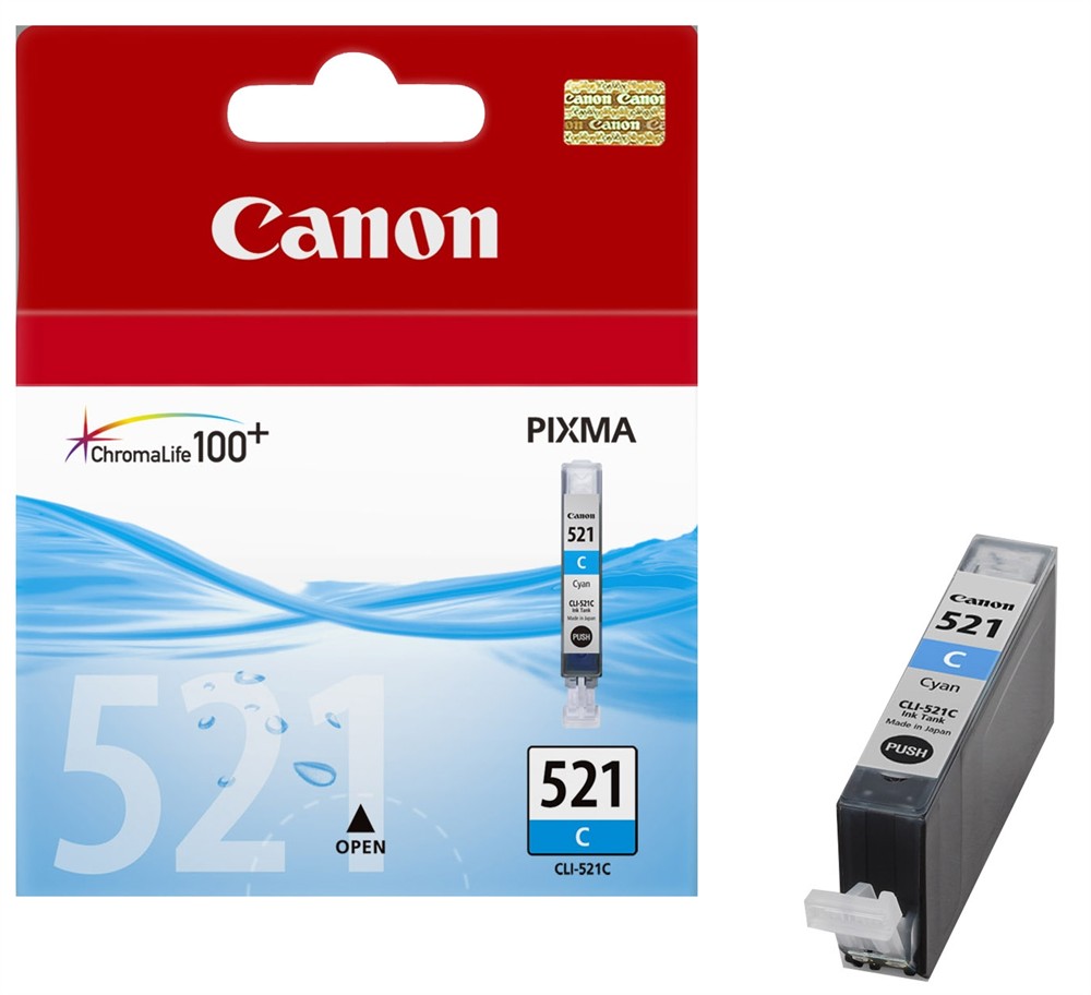 Canon%20CLI-521C%20Cyan%20Mavi%20Mürekkep%20Kartuş%20MP260-540-550-560-620-630%20MX860-870