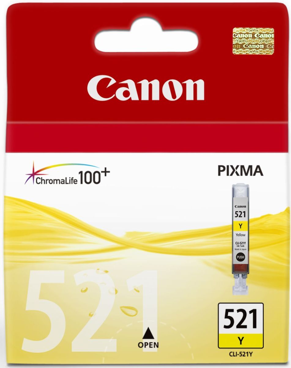 Canon%20CLI-521Y%20Yellow%20Sarı%20Mürekkep%20Kartuş%20MP260-540-550-560-620-630%20MX860-870