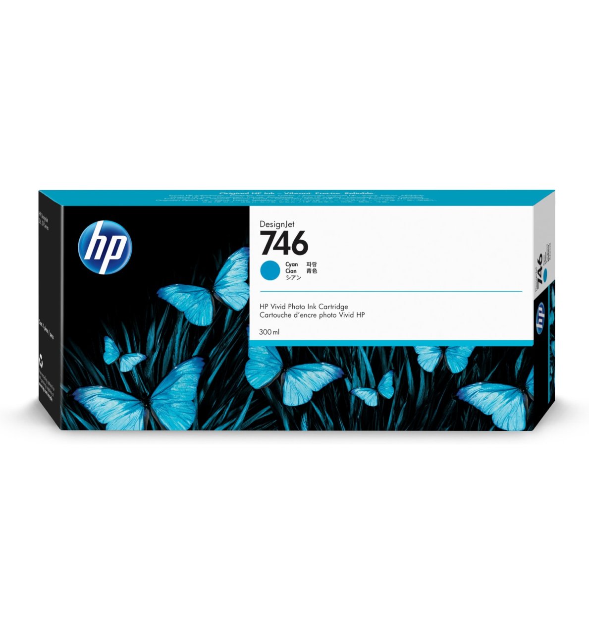 Hp P2V80A 746 Cyan Mavi 300 Ml Plotter Kartuşu