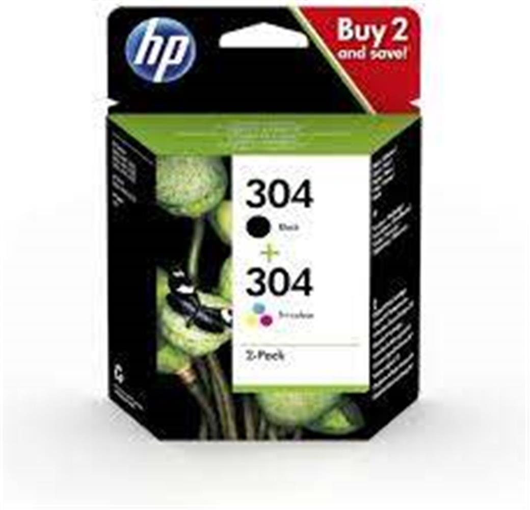 Hp 3JB05AE 304 Black Color Siyah Renkli Multi Paket