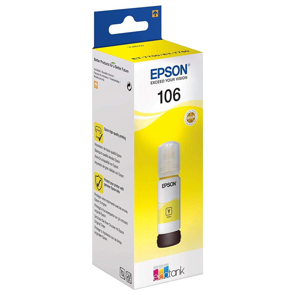 Epson T00R440 106 Yellow Sarı Şişe Mürekkep L7160-7180