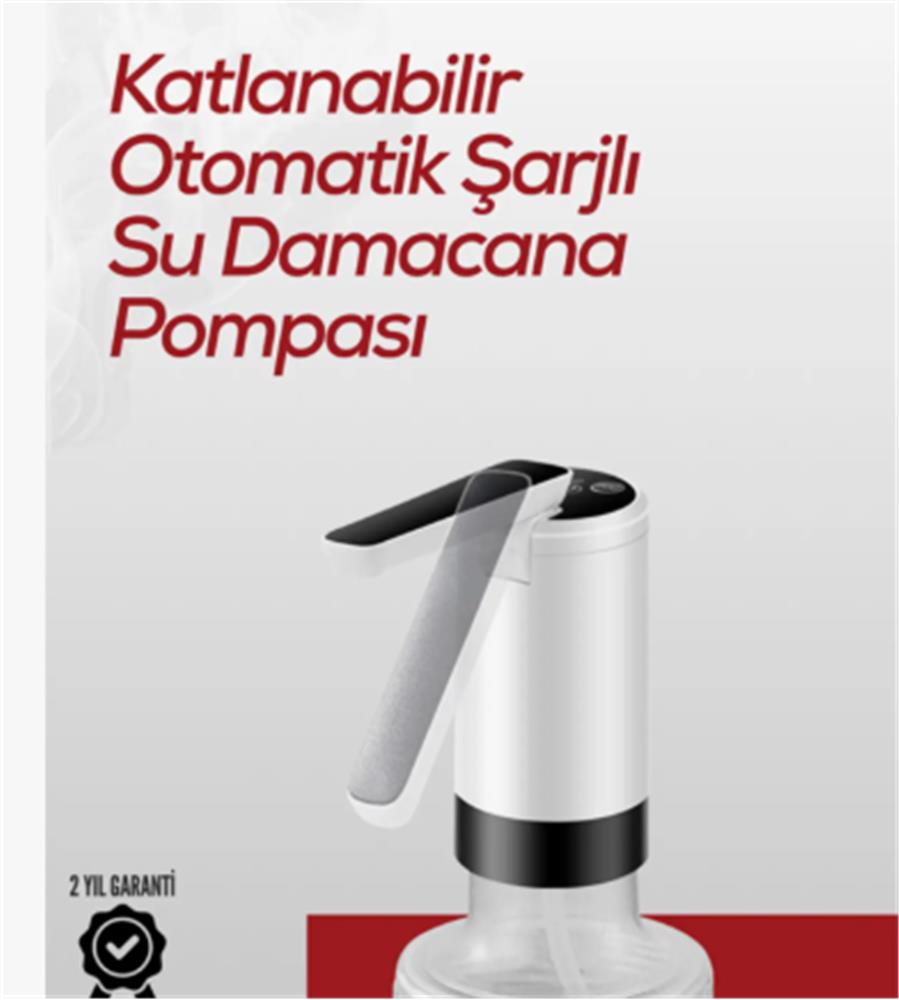 Apache K3 Şarjlı Su Pompası (Usb Şarj Grişi-Şarj Lambası-Paslanmaz Çelik)