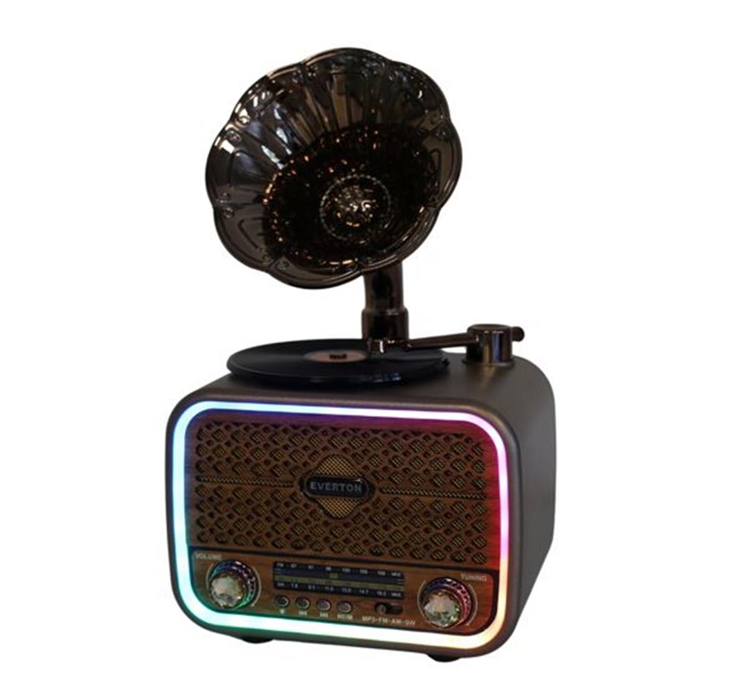 Everton Rt-709 Gramafonlu Bluetooth Fm-Usb-Tf-Aux Şarjlı Nostaljik Radyo