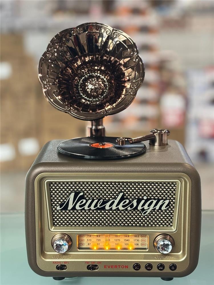 Everton Rt-609  Bluetooth Fm-Usb-Tf-Aux Şarjlı Nostaljik Radyo