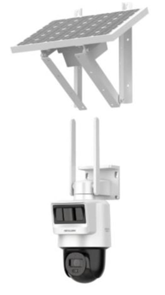 Hilook PTZ-N2C400I-K-4G-C05S10 4 mp 2.8mm Lens 4G Sim Kartlı Solar Pt İp Kamera
