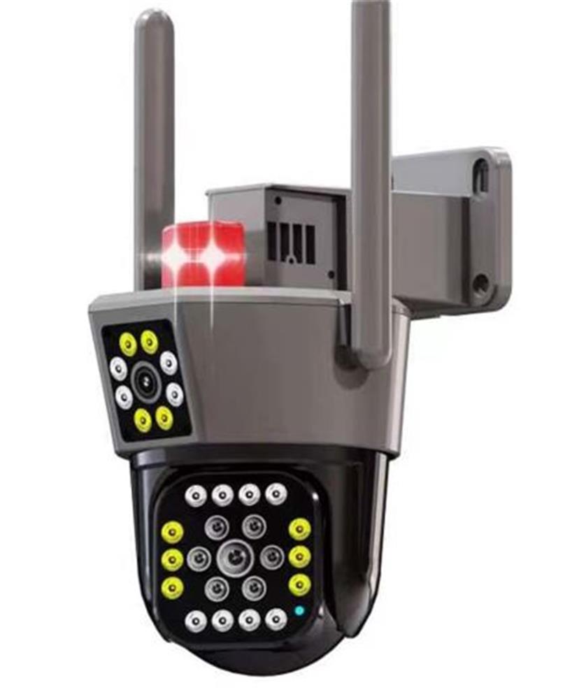 Okam O-KAM-6015 6 mp Dual Lens Wifi PTZ 3.5’’ Dual Screen Image 15Pcs Leds Dual Light