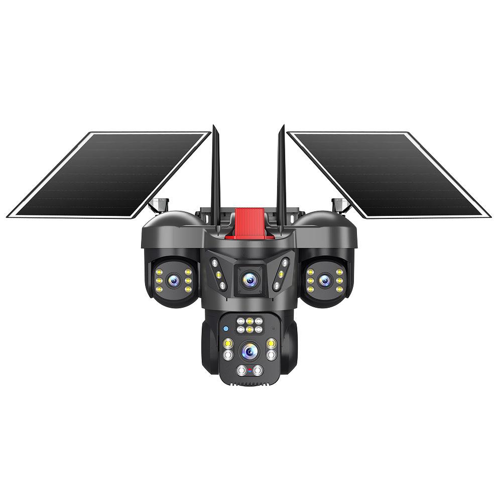 Joysee SW4 12 Mp AOR 2x3.6mm 2x2.8mm 2 Solar+Wifi Dört Kamera 22IR+12Led PTZ