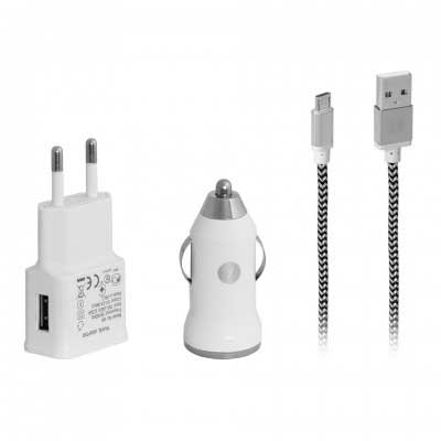 Frisby FA-7540MU Android Data Kablo+Adaptör+Araç Şarj Ki̇ti̇