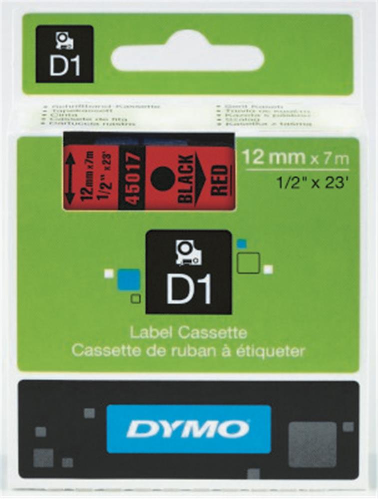 Dymo S0720560 D1 Yedek Şerit, 12 mm x 7 mt, Mavi- Siyah (45016)