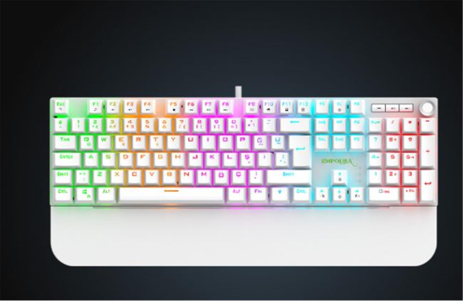 IKG-430T Gaming Klavye Kırmızı Mekanik Anahtar Rainbow Led Aydınlatma