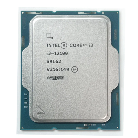 Intel Core i3 12100 Tray 1700P 12Mb İşlemci
