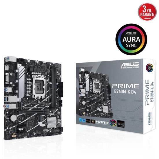 Asus Prime B760M-K mATX Gaming Anakart