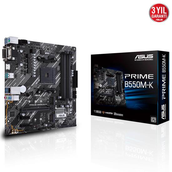 Asus Prime B550M-K AMD AM4 3.Nesil DDR4 Anakart