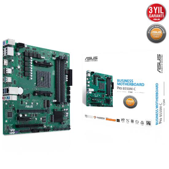 Asus Pro B550M-C-CSM AMD AM4 Ddr4 M2 Anakart