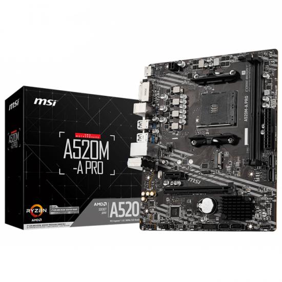 Msi A520M-A Pro Amd A520 Soket mATX Gaming Anakart