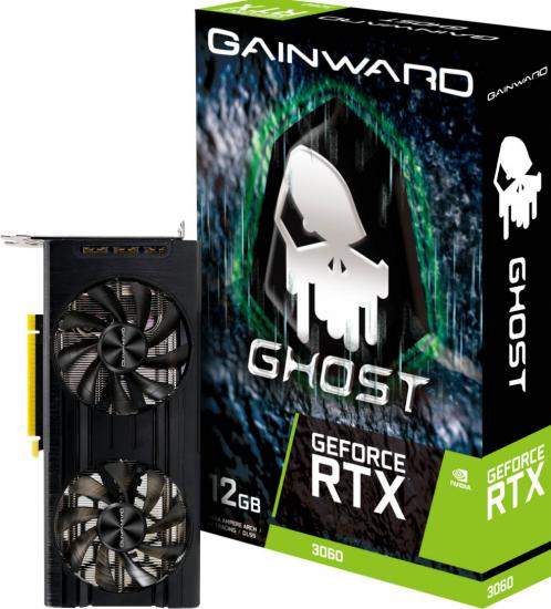 Gainward GeForce RTX3060 Ghost 12GB GDDR6 192bit 3-DP HDMI GPU NE63060019K9-190AU Ekran Kartı