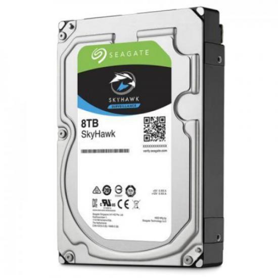 Seagate 8TB 3.5’’ Skyhawk ST8000VX004 SATA 3.0 7200 RPM Hard Disk 7-24 Güvenlik Diski (İthalat)
