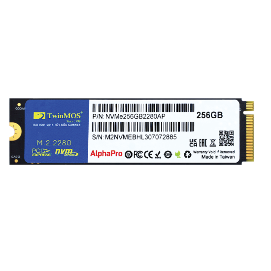 Twinmos NVMe256GB2280AP 256 Gb Pcie Gen3 Nvme Ssd