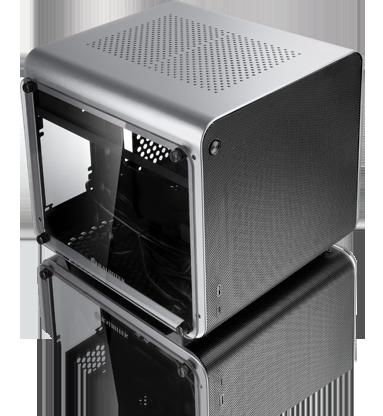 Raijintek METIS EVO Silver Tempered Glass Mini ITX Performans Kasası