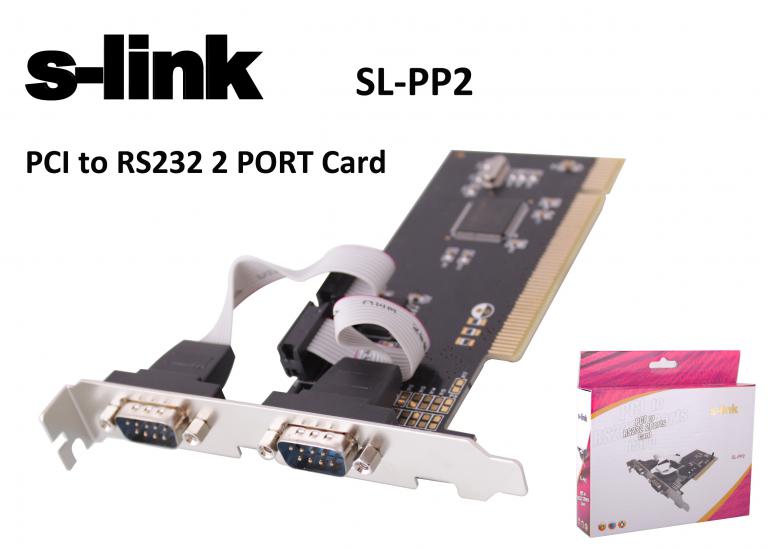 S-link  SL-PP02 2 Port rs232 Pcı Kart