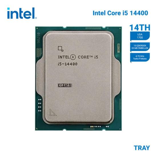 Intel Core i5 14400 TRAY 20MB 1700 Fansız İşlemci